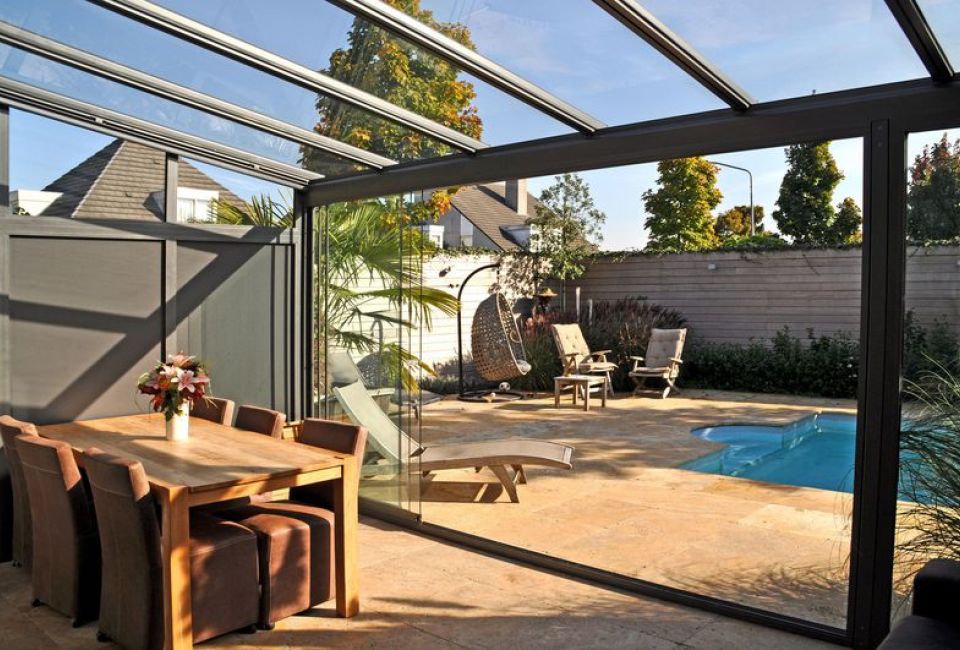 Terrassendach-Festelemente